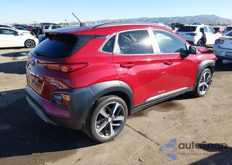 2018 Hyundai Kona Limited z USA, uszkodzony, nr VIN KM8K3CA52JU090494